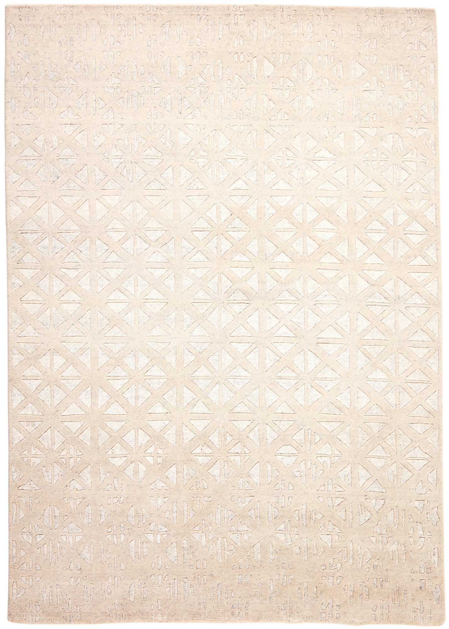 Vloerkleed MOMO Rugs Shangri La White Mosaik